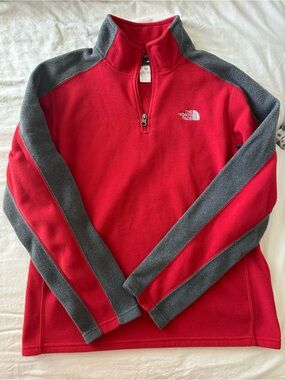 The North Face Bright Red Fleece Pullover